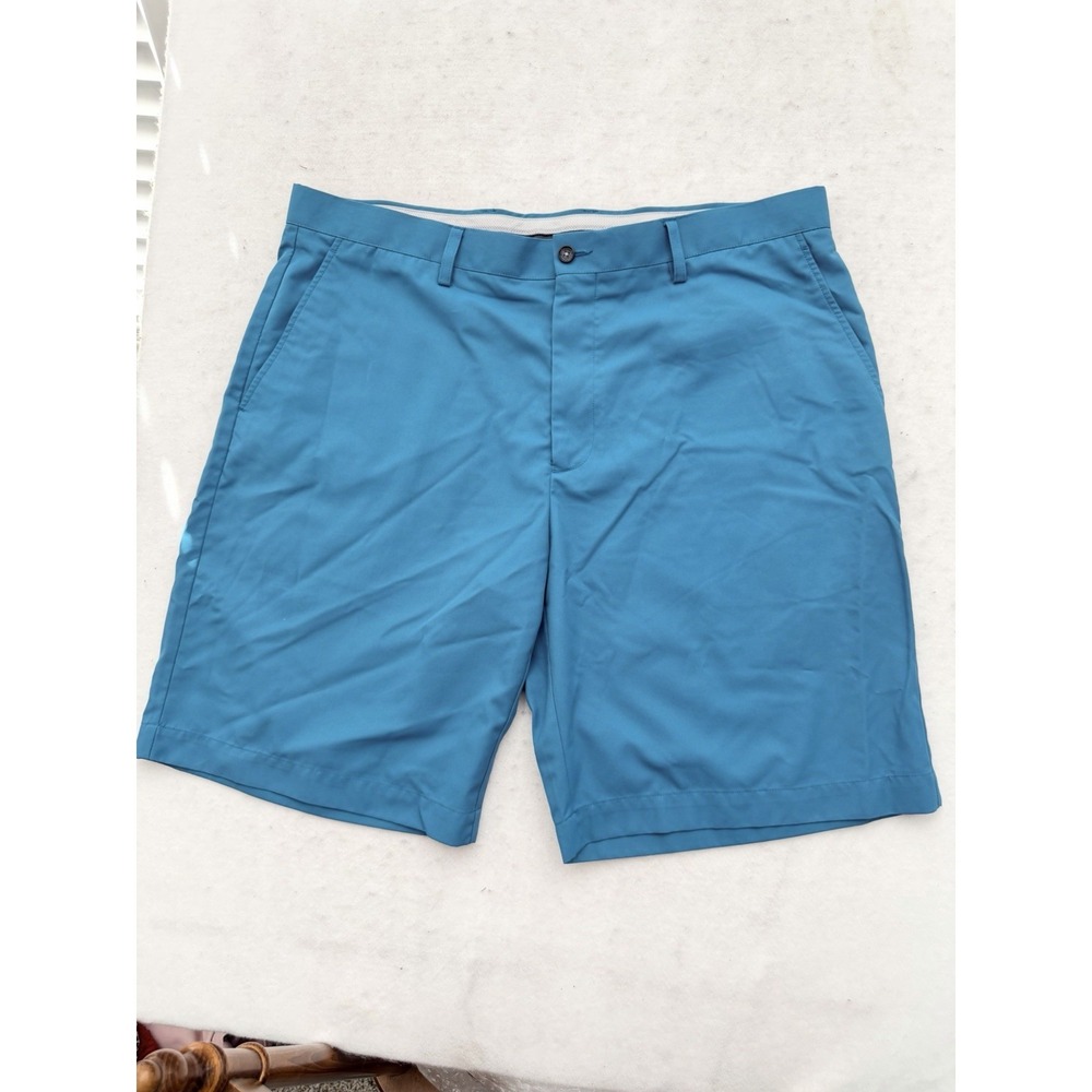 Callaway Golf Shorts Mens Size 40 Flat Font Teal Blue Stretch Opti Dry 10"